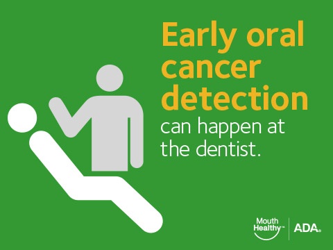 Early oral cancer detection can happen at the dentist.