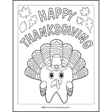 Happy Thanksgiving Turkey Tooth