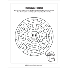 Thanksgiving Flossing Maze